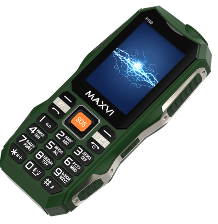 Мобильный телефон MAXVI P100 Green (Зеленый) фото