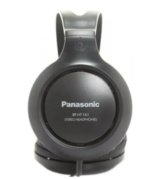 Наушники PANASONIC RP-HT161E-K 2м черный  купить ЦИТ Наушники PANASONIC RP-HT161E-K 2м черный  фото