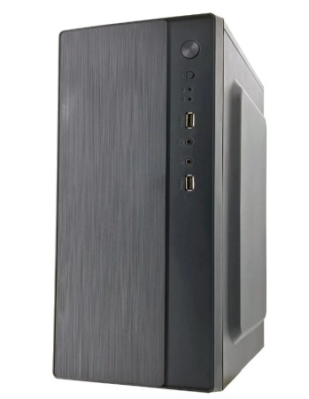 Корпус KingPrice KPCC-MN205 черный без БП mATX 1x80mm 1x120mm 2xUSB2.0 audio фото