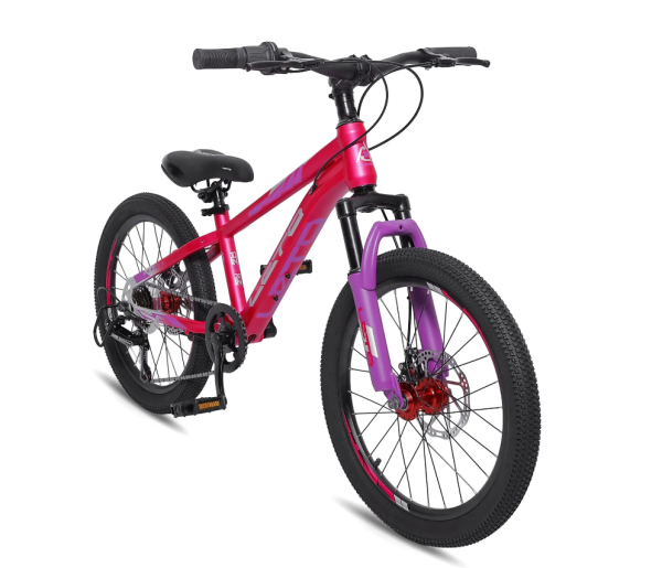 (м) Велосипед детский LETO 20"DRAGON, сталь, рама 10,5", 6-ск, розовый фото