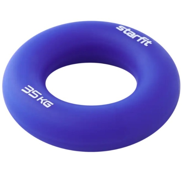 Эспандер кистевой STARFIT ES-404 кольцо, силикогель, d=8,8 см, 35 кг, темно-синий фото