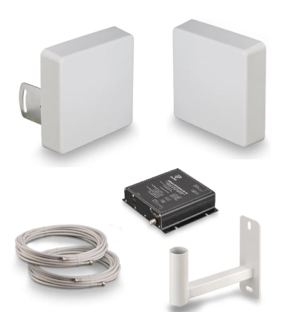 Комплект усиления сотовой связи Крокс KRD-1800/2100 LTE1800/GSM1800/3G  фото