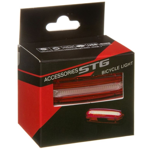 Велофонарь задний STG TL5434,16. диод, (4 цвета) usb бат. (3,7V600mAH) Х95133 фото