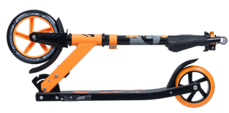 Самокат городской NOVATRACK 180.POLIS.OR9 PRO алюминий, складной, ассиметричная оригинальная платфор фото