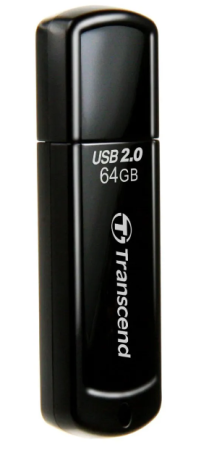 USB флеш-накопитель 64GB Transcend  JetFlash 350 чёрный USB 2.0 TS64GJF350 фото