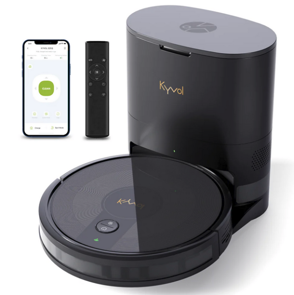 Робот-пылесос KYVOL E25S, с самоочисткой, черный фото