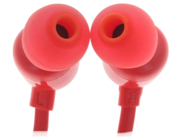 Наушники с микрофоном JBL T110 Красные фото