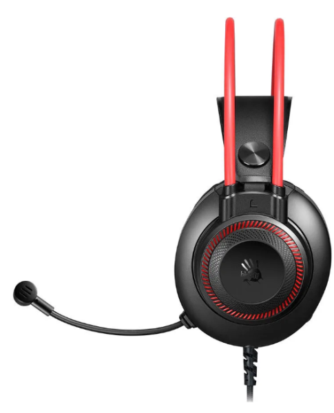 Игровые наушники с микрофоном A4 Bloody G200 черный/красный фото