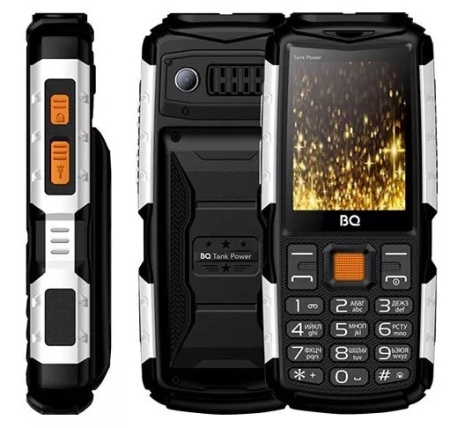 Мобильный телефон BQ 2430 TANK POWER BLACK+SILVER фото