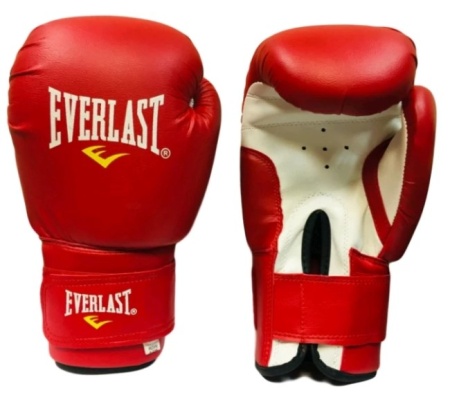 Перчатки боксерские Everlast, Полиуретан, Красные 10oz фото