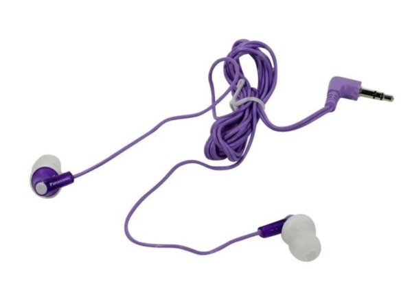 Наушники PANASONIC RP-HJE118GUV белый/фиолетовый купить ЦИТ Наушники PANASONIC RP-HJE118GUV белый/фиолетовый фото