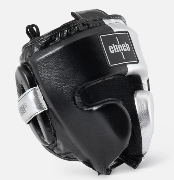 Шлем боксерский Clinch Punch 2.0 черно-серебристый (размер L) C145  фото