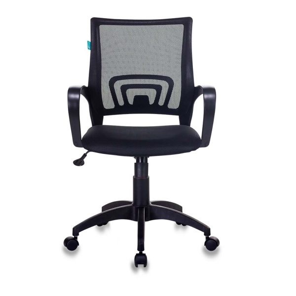 Кресло Бюрократ CH-695N/BLACK, с подлокотниками, сетка, черное TW-11/TW-01, ш/к 72889 фото