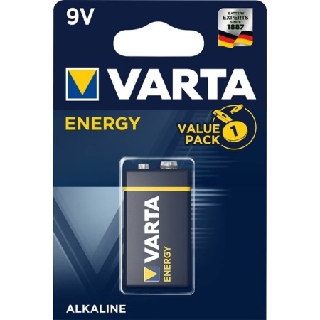 Батарейка VARTA 6LR61/6F22 Energy 9V (1шт) (крона) фото