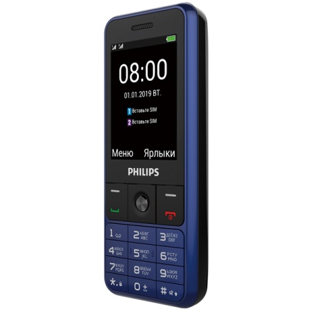 Мобильный телефон PHILIPS XENIUM E182 DUOS BLUE фото