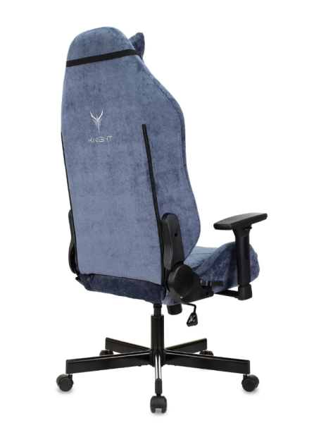 Кресло игровое Knight N1 Fabric синий Light-27 с подголов. крестов. металл KNIGHT N1 BLUE  фото