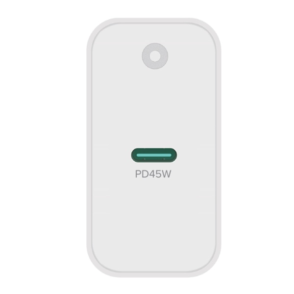 Сетевое зарядное устройство PERO TC13 USB-C PD 45W белый ТС13W купить ЦИТ Сетевое зарядное устройство PERO TC13 USB-C PD 45W белый ТС13W фото