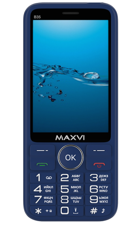 Мобильный телефон MAXVI B35 Blue (Синий) фото