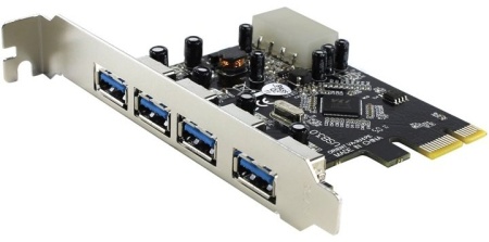 Контроллер PCI-E VIA VL805 4xUSB3.0 Bulk фото