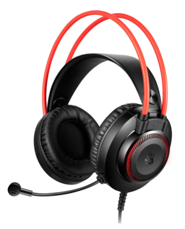 Игровые наушники с микрофоном A4 Bloody G200S BLACK + RED Usb фото