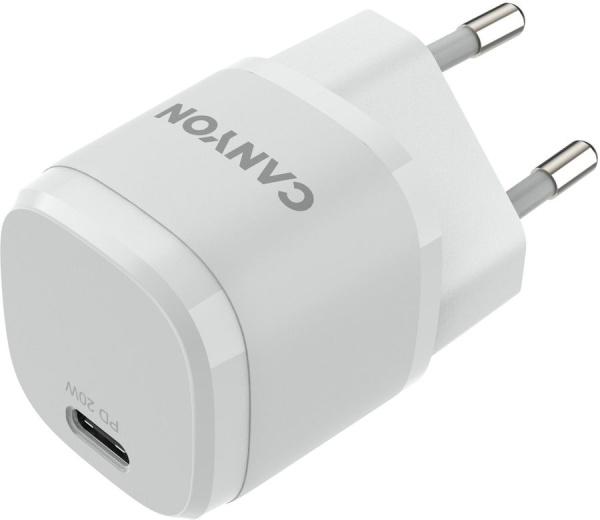 Сетевое зарядное устройство Canyon H-20W05 CNE-CHA20W05 белый (Type-c) купить ЦИТ Сетевое зарядное устройство Canyon H-20W05 CNE-CHA20W05 белый (Type-c) фото
