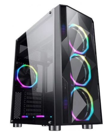 Корпус Formula F-3401 (V1) черный без БП ATX 3x120mm 2xUSB2.0 1xUSB3.0 audio фото
