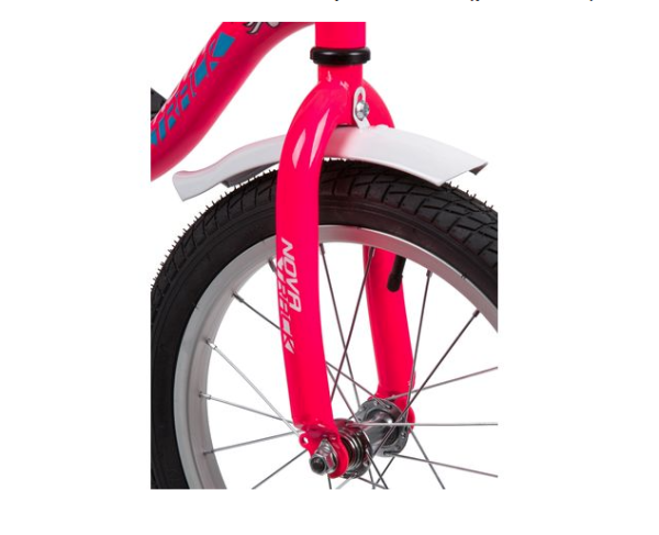 (м) Велосипед детский FOXX 16"163NEPTUNE.PN5 розовый, полная защита цепи, короткие крылья, нет багаж фото