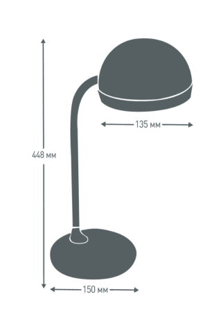Лампа настольная CAMELION (13006) KD-828 C01 белый фото