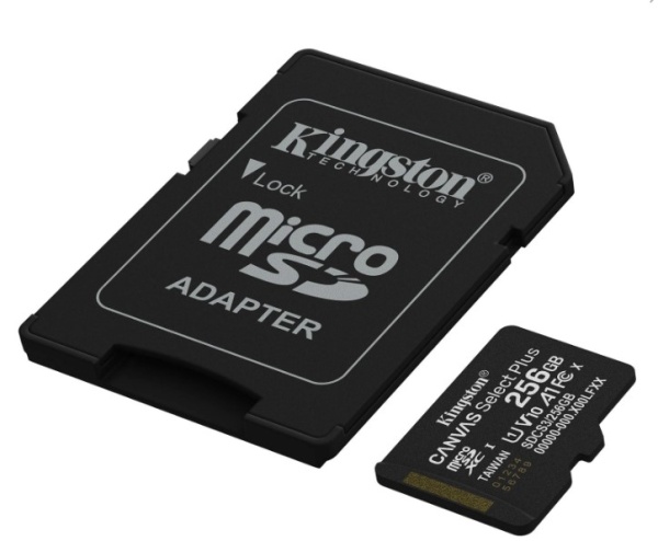 Карта памяти MicroSD 256Gb Kingston Class 10 Canvas Select Plus A1 U1 V10  (SDCS3/256GB) фото