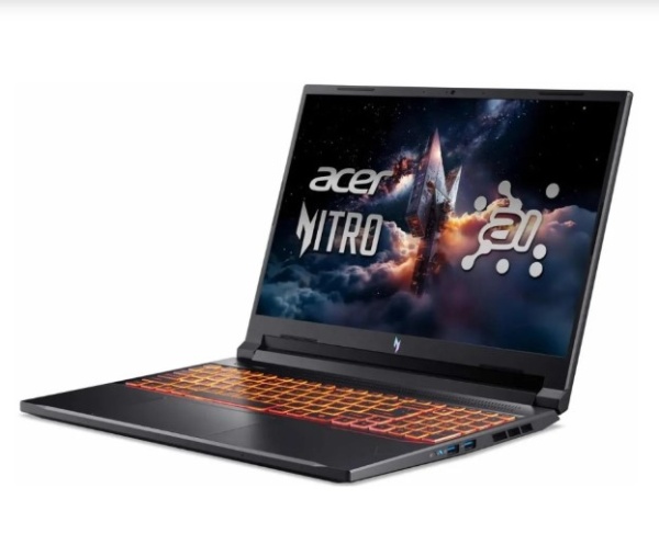Ноутбук Acer Nitro V16 ANV16-42-R96P 16"WUXGA(1920x1200) IPS/Ryzen AI 7 260 8c/16Gb/512Gb SSD/RTX 50 фото