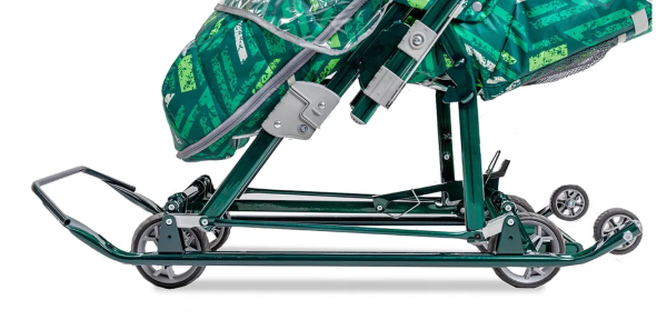 Санки-коляска Ника детям НД7-8SK зеленый НД7-8SK/2 фото