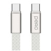 Кабель USB-С - USB-C PERO DC18 ULTIMATE 60W 1,5м серебристый PRDC-18CCBL фото