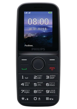 Мобильный телефон PHILIPS E109 DUOS BLACK фото