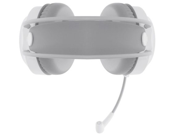 Игровые наушники с микрофоном Оклик HS-L300G белый 2.2м фото