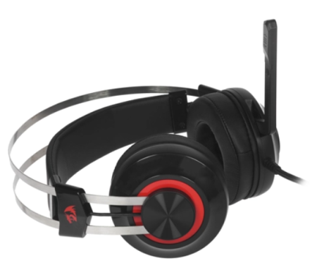 Игровые наушники с микрофоном REDRAGON Talos черный/красный фото