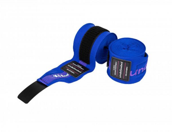 Бинты боксерские Clinch Boxing Hand Wrap Undefeated темно-синие (длина 3.5 м) фото