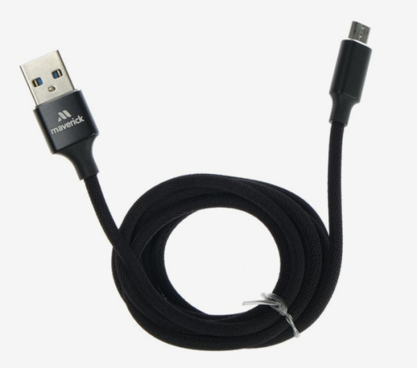 Кабель USB - MicroUSB "Maverick" C1 1,2м текстиль/металл черный купить ЦИТ Кабель USB - MicroUSB "Maverick" C1 1,2м текстиль/металл черный фото