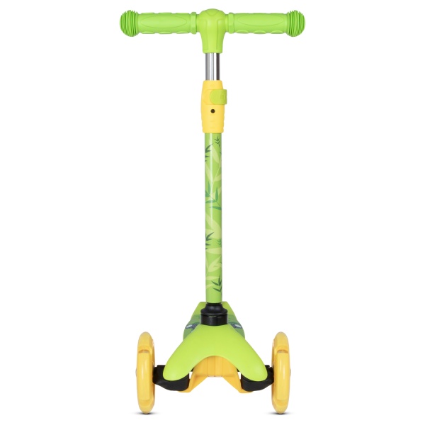 Самокат-кикборд CITY-RIDE CR-S4-05PGN телескопический руль металл, колеса PU 120/76 со светодиодами, фото