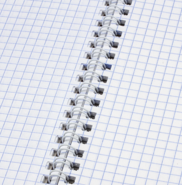 Тетрадь А4, 80 л., BRAUBERG, гребень, клетка, глянцевый лак, "CLOUD", 404053 фото