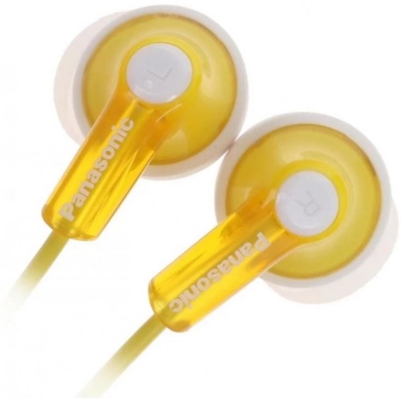 Наушники PANASONIC RP-HJE118GUY белый/желтый купить ЦИТ Наушники PANASONIC RP-HJE118GUY белый/желтый фото