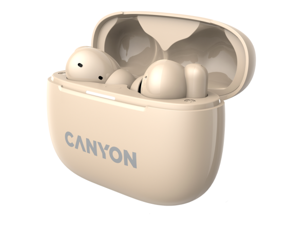 Беспроводные bluetooth наушники Canyon OnGo TWS-10 ANC Бежевый (CNSTWS10BG) купить ЦИТ Беспроводные bluetooth наушники Canyon OnGo TWS-10 ANC Бежевый (CNSTWS10BG) фото