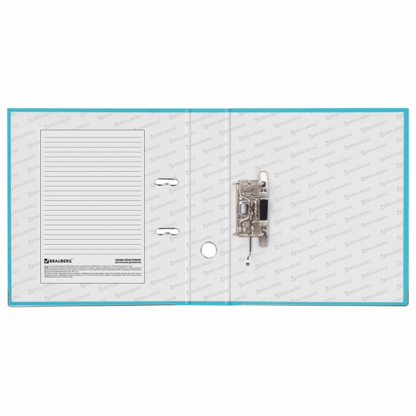 Папка-регистратор BRAUBERG с покрытием из ПВХ, 80 мм, с уголком, бирюзов. (удв. срок службы), 227198 купить ЦИТ Папка-регистратор BRAUBERG с покрытием из ПВХ, 80 мм, с уголком, бирюзов. (удв. срок службы), 227198 фото