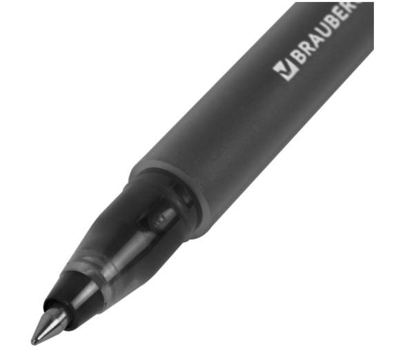 Ручка гелевая УВЕЛИЧЕННАЯ ДЛИНА ПИСЬМА 1 800 м, ЧЕРНАЯ, BRAUBERG X-WRITER 1800, лин 0,35 мм, 144135, фото