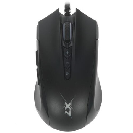 Мышь A4 Tech X89 черный оптическая (2400dpi) USB (8but) фото