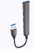 Хаб USB 3.0 PERO MH01 USB-A - USB 3.0+USB 2.0+USB 2.0+USB 2.0, серый MH01GR фото