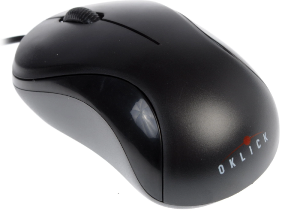Мышь Оклик 115S черный оптич. 1200dpi USB  фото