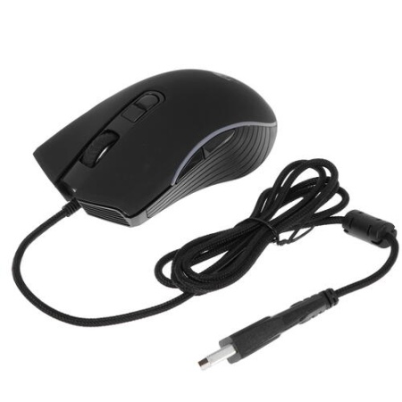 Мышь Оклик 708G MYSTERY черный оптическая (3200dpi) USB (7but) фото