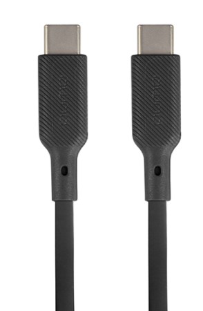 Кабель Type-C - Type-C Qumo 1м черный силиконовый 60W (32964) фото