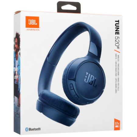 Беспроводные bluetooth наушники JBL T520BT Синий фото
