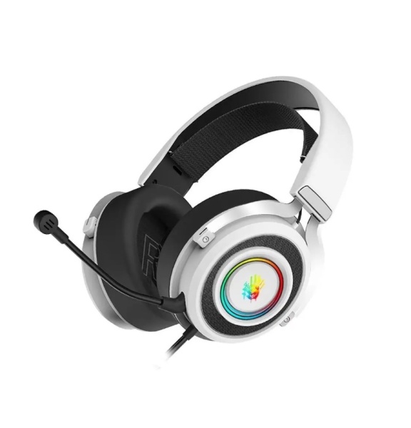 Наушники с микрофоном A4Tech Bloody G535 черный/белый 2м USB фото